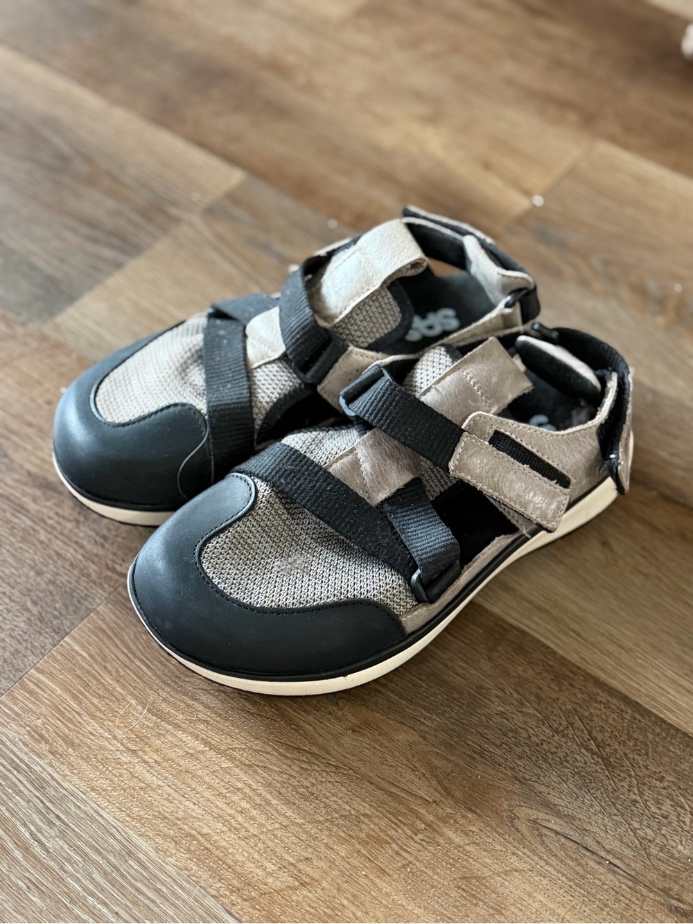 SAS Women's Gray and Black Casual Sport Sandals